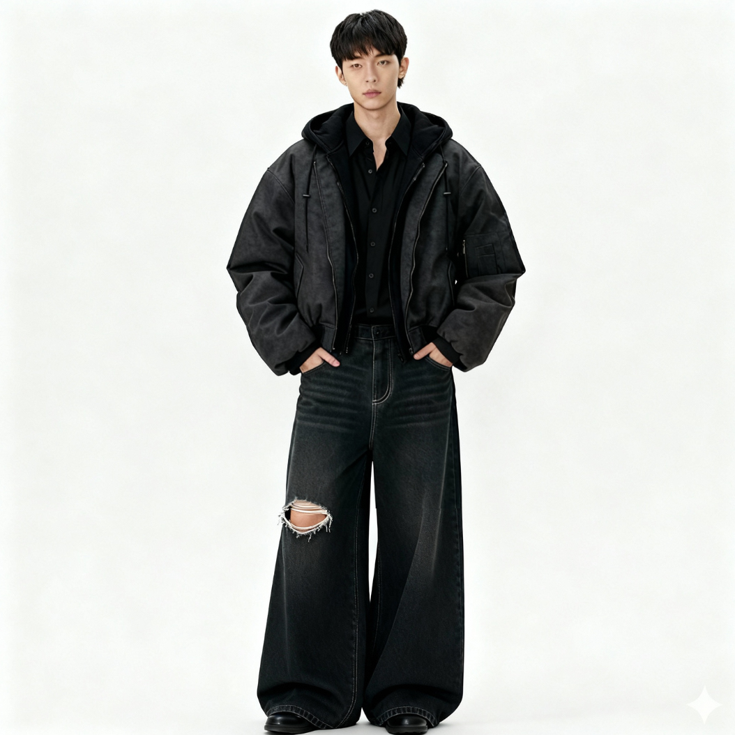 Akoya Studios™ | Leder Bomber Jacke