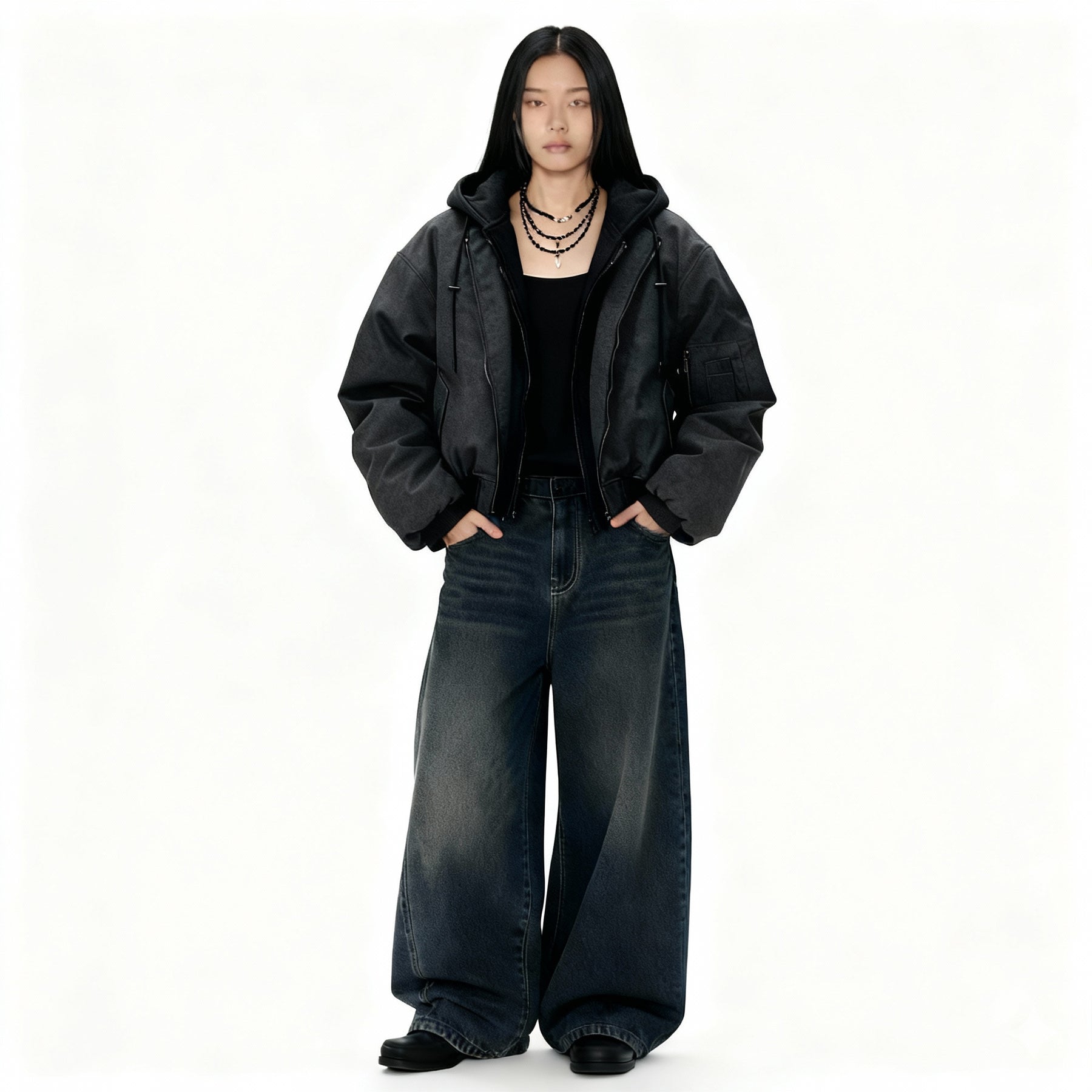 Akoya Studios™ | Leder Bomber Jacke