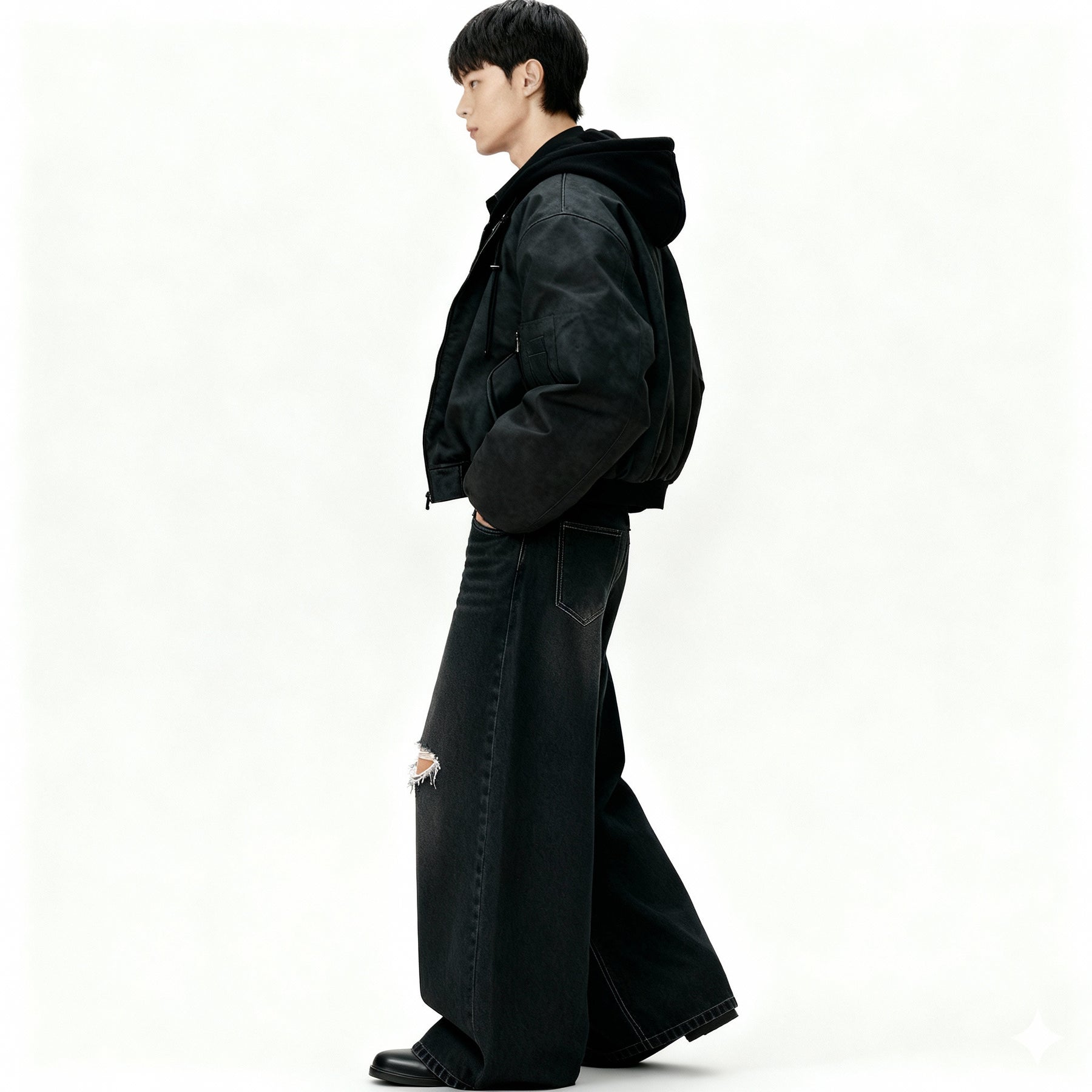 Akoya Studios™ | Leder Bomber Jacke